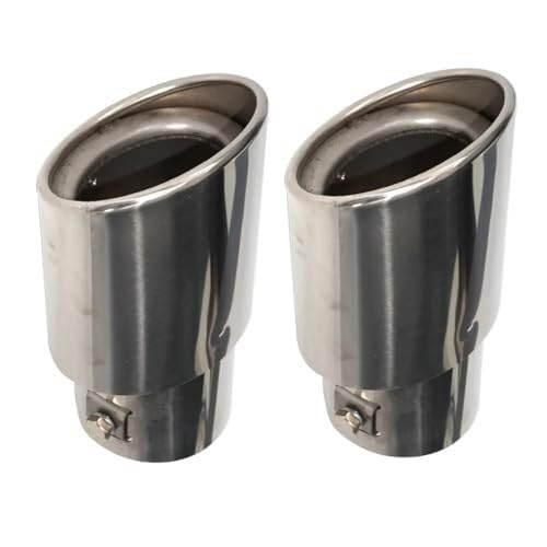 Silenziatore terminale per Subaru per Forester 2008-2012, Acciaio Inossidabile da 63 mm Terminale di Scarico per Auto