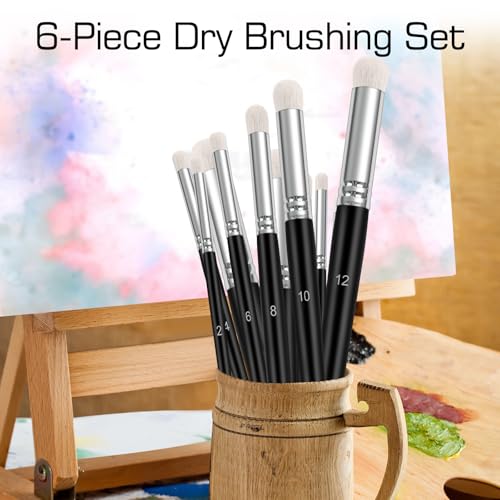 Set de pinceles Dry Brush, 6 tamaños diferentes miniatura 5