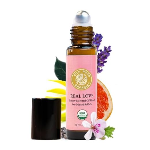 Organic Real Love Essential Oil Endorphin Blend Roll On, 100% Pure USDA Certified Aromatherapy for Attraction, Arousal, Pleasure - 10 ml