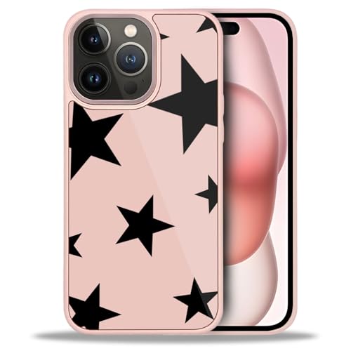 Coque iPhone 15 Pro silicone rose givree tendance