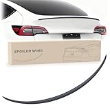 Nilight Spoiler Fit for Tesla Model Y 2020 2021 2022 2023 2024 Spoilers for Cars Rear Spoiler Wing Sporty Rear Trunk Lip Exterior Accessories Easy No-Drill Installation ABS Carbon Fiber Pattern