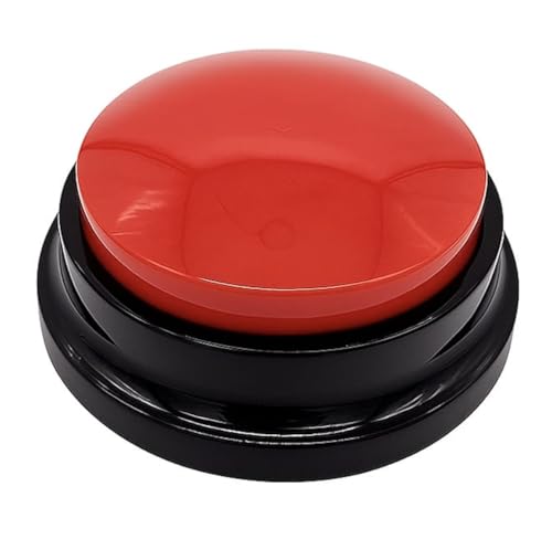 MarQo – RECORDABLE PRODUCTS Buzzer con sonido y función de grabación, botón de grabación de voz para aula, juguete para perros, inteligencia y conversación, grabación en 30 segundos, alto y