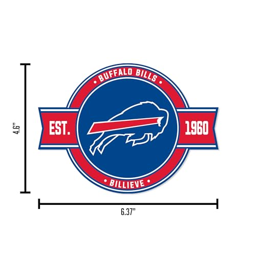 Rico Industries NFL Football Buffalo Bills Standard Badge Magnet - for Car, Fridge