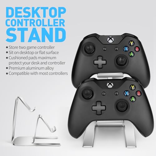 image for Niubixx Controller Holder – 2 Tier Universal Aluminum Display Stand 