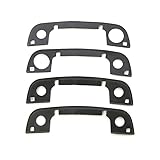 gtpartes 4PCS Door Handle Gasket Replacement Fit for BMW E36 E34 E32 Z3 3 5 7 Series Front and Rear Automotive Exterior Door Handles Seals Rubber Black