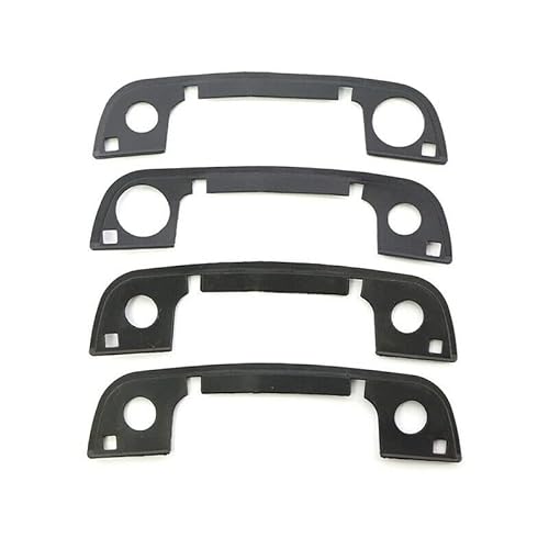 gtpartes 4PCS Door Handle Gasket Replacement Fit for BMW E36 E34 E32 Z3 3 5 7 Series Front and Rear Automotive Exterior Door Handles Seals Rubber Black