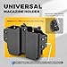 Kydex Magazine Holder,Forcenter OWB Double Magazine Pouch,Universal Magazine Holster for Glock/S&W/Ruger/Sig Sauer/Taurus/H&K/Springfield/CZ/1911 Mags