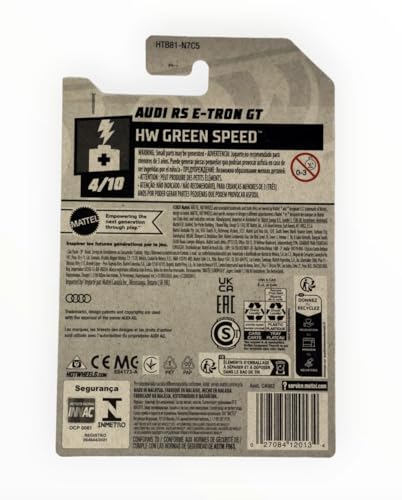 Hot Wheels Audi RS E-Tron GT, 4/10 HW Green Speed miniatura 2