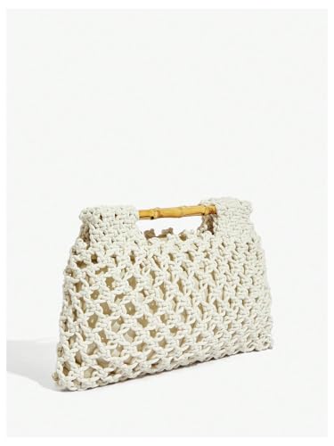 Image of Floerns Women's Straw Bag Handle Beach Clutch Purse Hobo Handbag