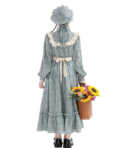 Vestido Colonial Prairie para Niñas Victoriano 1800s miniatura 4