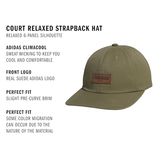 Casquette Adidas relaxed strapback souple trois tons olive terre noir - 2