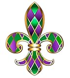 GT Graphics Fleur de Lis New Orleans Mardi Gras - 3' Vinyl Sticker - for Car Laptop I-Pad Phone...