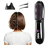 Cefryna Stylingbürste für kurze Haare - Kompakte Rundbürste für Pixie & Bob mit Volumen, kabellos & schonend in 2 Min. gestylt