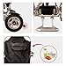 LBWT Smart Electric Wheelchair, Multifunction Elderly Folding Wheelchair Foldable Automatic Disabled Scooter Aluminum Alloy Frame Gifts (Size : 20ah)