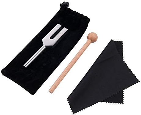 QIYUN Tuning Fork, 4096 Hz Tuning Fork - Crystal Tuning Fork with Hammer for Healing