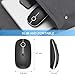 Type C Wireless Mouse，Vssoplor USB C MacBook Wireless Mouse Dual Mode 2.4G Cordless Mice with Nano USB and Type C Receiver Compatible with PC, Laptop, MacBook and All Type C Devices-Black and Silver