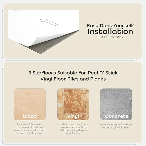 Achim Home Furnishings FTVMA45520 Nexus Self Adhesive 12-Inch Vinyl Floor Tiles, 20 Tiles - 12 Inch X 12", Bianco Marble Pattern thumb #3