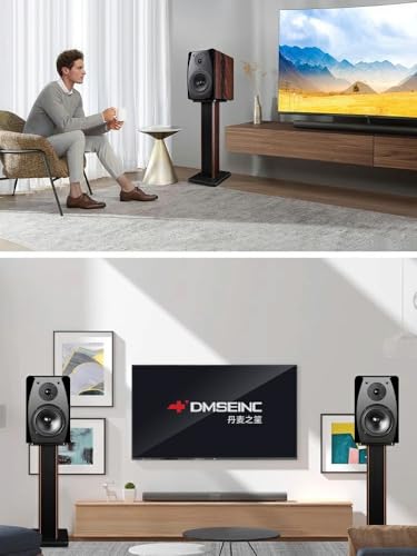 Supporti da pavimento universali per altoparlanti, design in legno per una migliore esperienza audio in sistemi home theater e surround