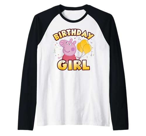 Peppa Pig t-shirt baseball raglan fille vêtements anniversaire enfant