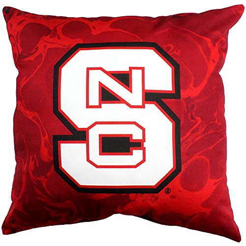 Image of NC State Wolfpack 2 Sided Color Swept Decorative Pillow, 16 inch, Made in The USA