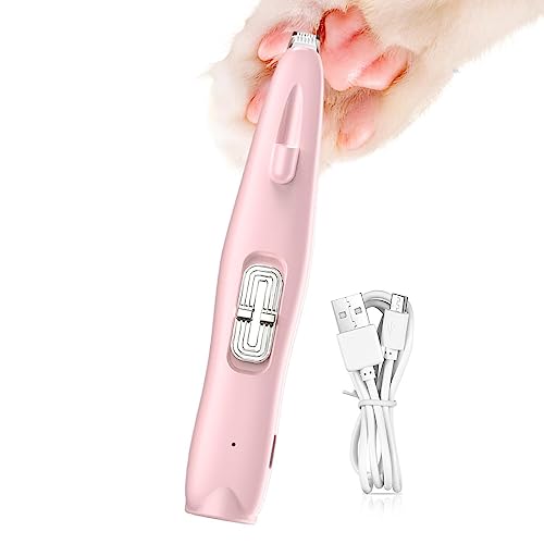 barbear para cães | Aparador pêlos pata cachorro elétrico silencioso com iluminação LED - Aparador p