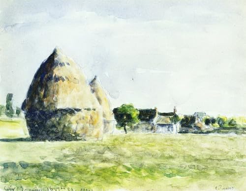 Peintures sur toile meules de foin de Pissarro peintes à la main par des professeurs d'art