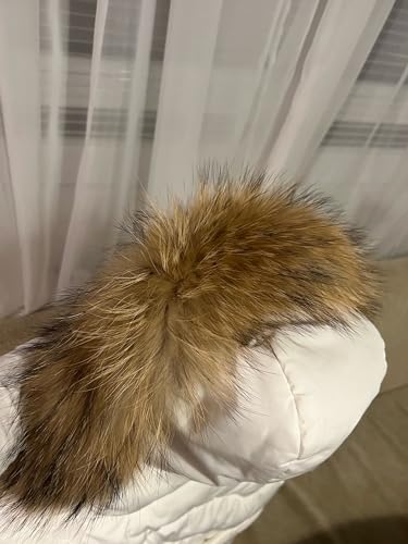 Real Raccoon Fur Collar Children Baby Scarves Winter Coat Trims Boys Girls Kid Neck Warmer Natural Fur Scarf 50cm 60cm Unisex4