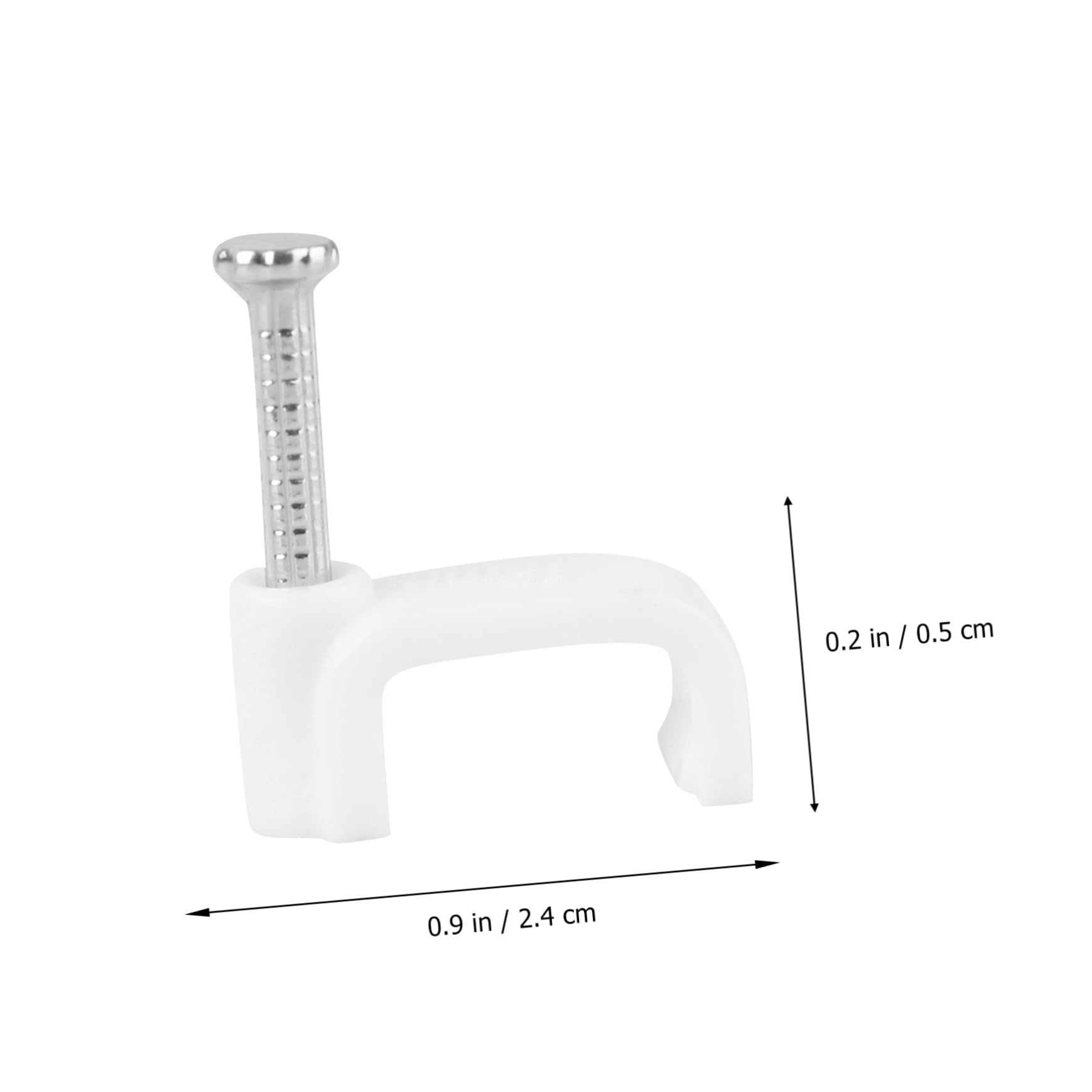 Kabelclip Nagel Clips Kabelhalter Fester Drahtclip 12mm Kunststoff Nagelschelle Für Kabelmanagement Zuhause Und Büro 500 Stück