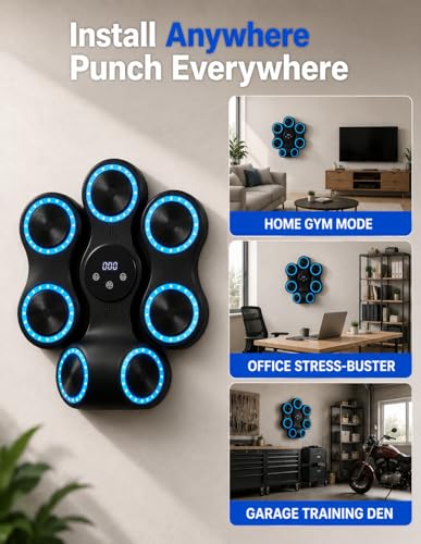 Smart Musical Boxing Machine with Gloves for Stress Relief — view 5