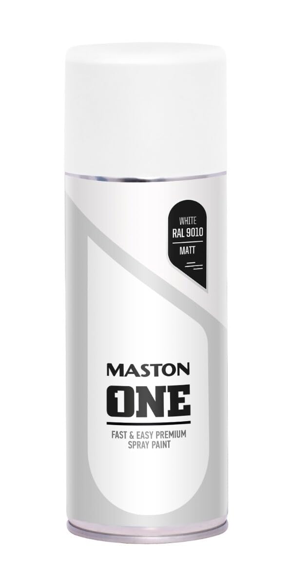 Maston Spray Paint ONE - Matt white RAL9010 400ml