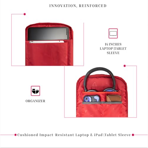 Image of F Gear Cannes 12L Laptop Backpack|Premium, Soft Touch, Lightweight & Durable|Laptop & Tablet Sleeves|3 spacious compartments & 2 Pockets|Ideal for Office, Daily Use & Travel