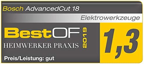 Bosch Akumulatorowa piła NanoBlade AdvancedCut 18 (1 x akumulator, technologia NanoBlade, system 18 V, w walizce)