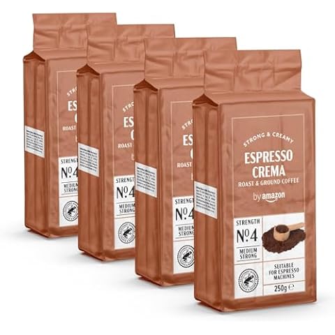 by Amazon Ground Coffee Espresso Crema, 1kg Cover