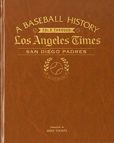 Signature gifts Personalized Baseball History Book - Sports Fan Gift - A Major League History Told Through Archive Newspaper Coverage