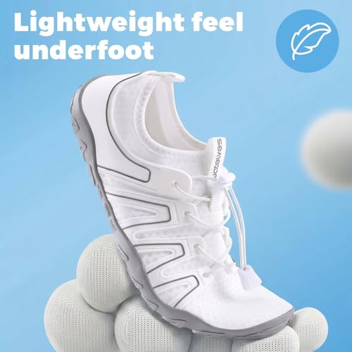 Image of WateLves Water Shoes Mens Womens Beach Swim Shoes Quick-Dry Aqua Socks Pool Shoes for Surf Yoga Water Aerobics