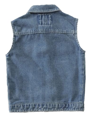 Boys Denim Vest Stylish Sleeveless Denim Jacket jean Waistcoat3