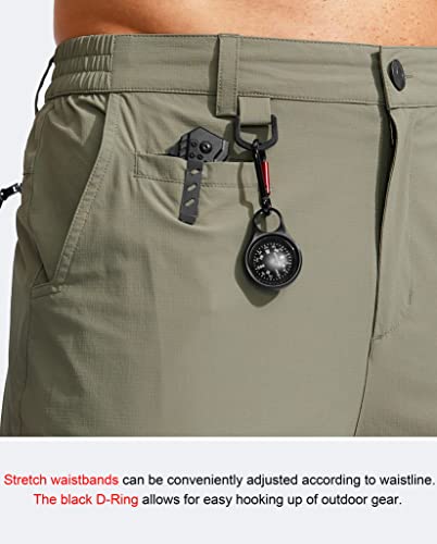Men's Hiking Cargo Pants Water Resistant Quick Dry Lightweight Outdoor Tactical Pants For Men With Multi Pocket (Sage, Xxl) #TOP3
