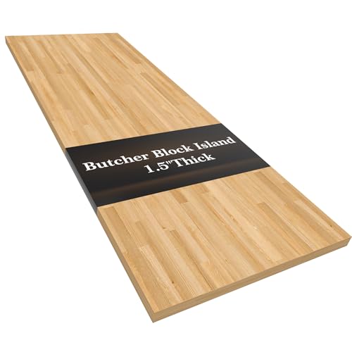 5FT Birch Butcher Block Countertop Solid Wood Table Top