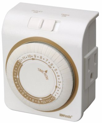 Indoor Heavy Duty Grounded 24 Hour Mechanical Electric Timer - Pack of (6)