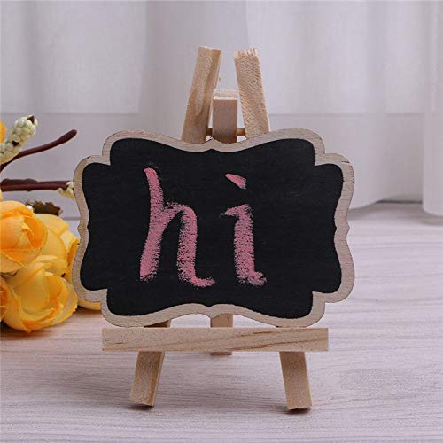 Festiko Vintage Wooden Blackboard Chalkboard Stand for Wedding Party Table Tags/Photoshoot/Pregnancy Photoshoot/Bridal /1st Birthday/Party (Pack of 5) : (3 Small 2 Big)