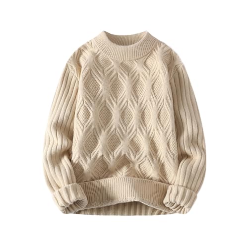 Autumn Winter Knitted Sweaters for Men Casual Knitting Clothing O Neck Pullovers Mens Warm Solid Color Sweater