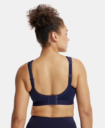 Image of Jockey MI11 Women Wirefree Non Padded Microfiber Elastane Stretch Full Coverage Active Sports Bra with StayDry Treatment