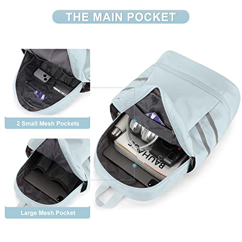 coofay Gym Backpack For Women Waterproof Backpack With Shoe Compartment Lightweight Travel Backpack Sports Backpacks Large Gym Bag