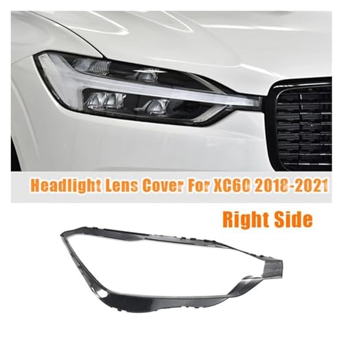 Cubierta de carcasa de faro derecho para Volvo XC60 2019 transparente que elimina la opacidad 2