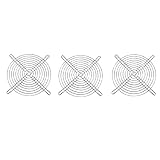 YXQ 3Pcs Axial Fan Grill 140mm Wire Finger Guards Protective Cooling Dustproof for PC Ventilator Silver Metal
