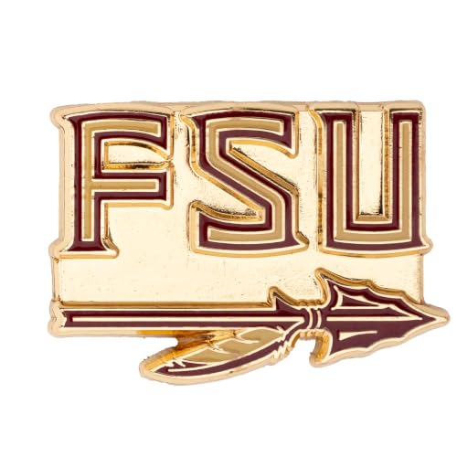 Image of Desert Cactus Florida State University Magnetic Metal Lapel Pin (E) | Officially Licensed FSU Florida State Seminoles Enamel Finish Lapel Pin Formal Wear Bag and Hat Jewelry Tie Track Brooch Pin