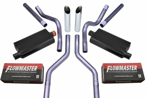 Truck Exhaust Kits 2.5' Dual Exhaust Kit with...