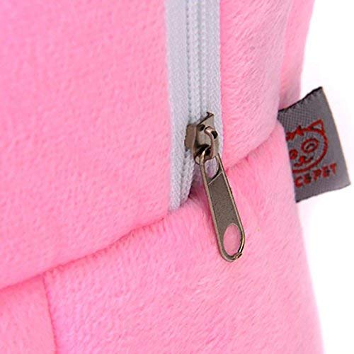 Hypeety Pet Carrier Bag Pet Sling Carrier Backpack Portable Travel Backpack Breathable Outgoing Bag bonding Pouch for Small Pets Hedgehog Hamsters Sugar Glider Chinchilla Guinea Pig (Pink)