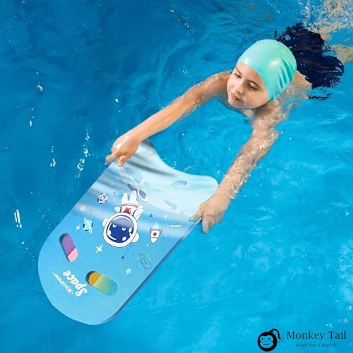 Image of MONKEYTAIL Kick Board for Swimming Sports Swimming Floats for Kids | Blue | Pool Float Support Pad for Beginners Training Accessories |Soft EVA Enhanced Buoyancy | U Design Floaters for Adults