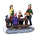 Top Treasures Christmas Village Tabletop Picnic Figurine Pre-lit Winter Snow Village Perfect Addition to Your Christmas Indoor Home Decorations Great Centerpiece for Your Collection